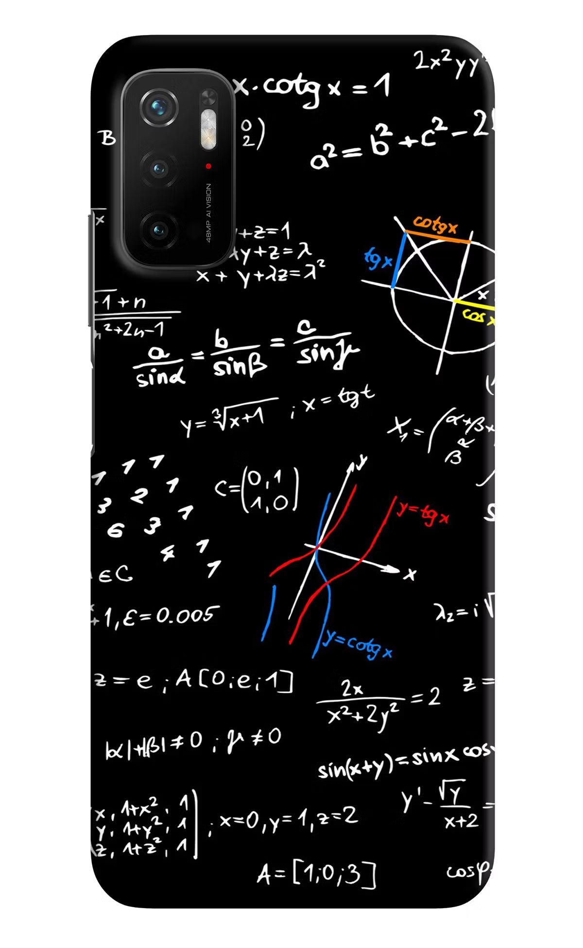 Mathematics Formula Poco M3 Pro 5G Hard Case Back Cover by Casekaro