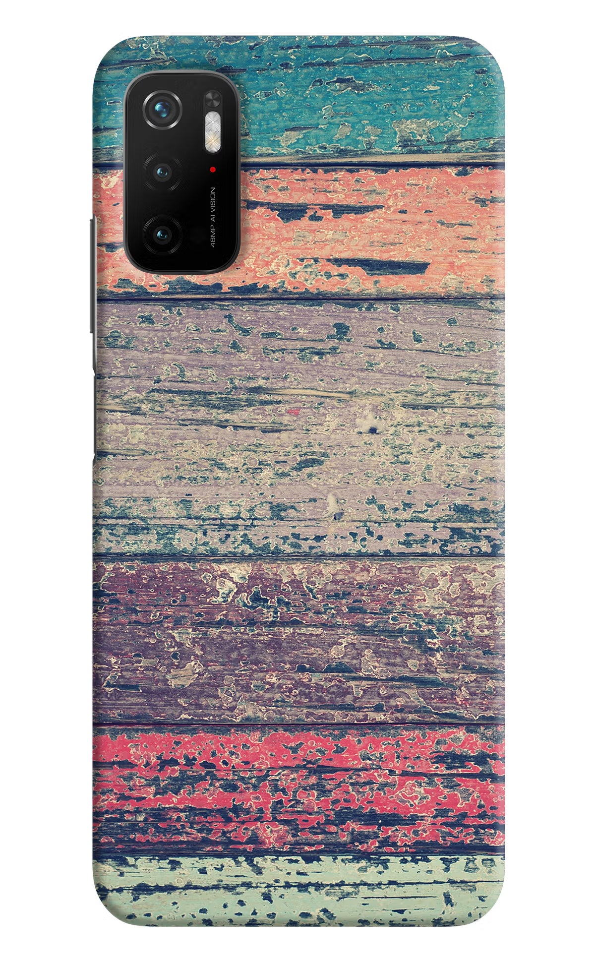 Colourful Wall Poco M3 Pro 5G Hard Case Back Cover by Casekaro