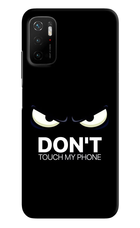 Don'T Touch My Phone Poco M3 Pro 5G Hard Case Back Cover by Casekaro
