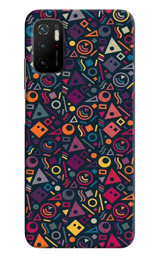 Geometric Abstract Poco M3 Pro 5G Hard Case Back Cover by Casekaro