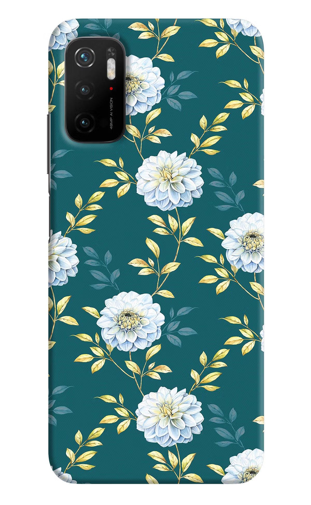 Flowers Poco M3 Pro 5G Hard Case Back Cover by Casekaro