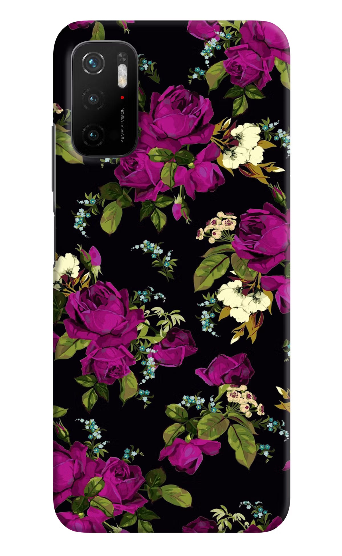 Flowers Poco M3 Pro 5G Hard Case Back Cover by Casekaro