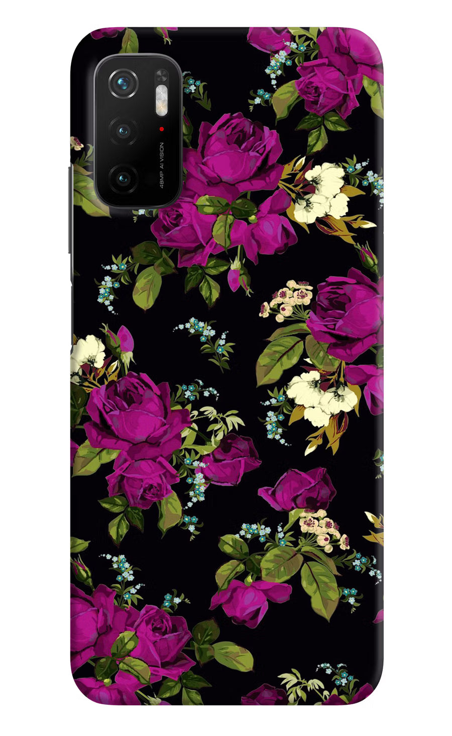 Flowers Poco M3 Pro 5G Back Cover, Hard case