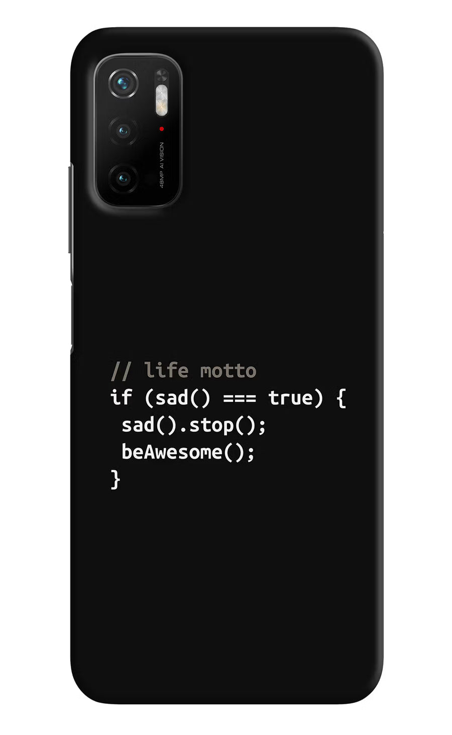 Life Motto Code Poco M3 Pro 5G Back Cover, Hard case