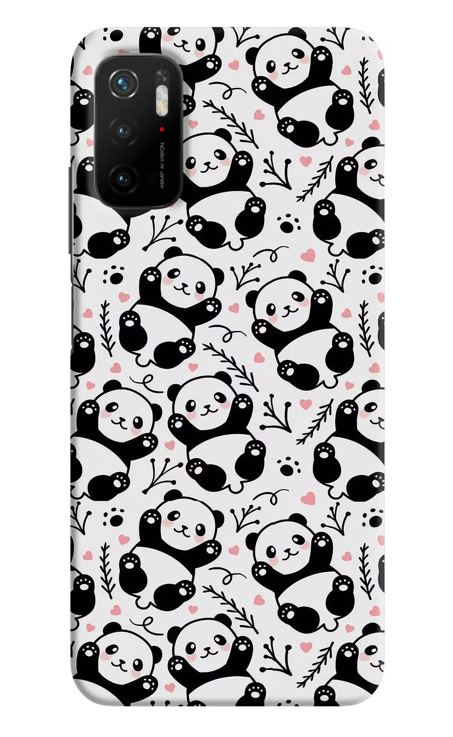 Cute Panda Poco M3 Pro 5G Back Cover, Hard case