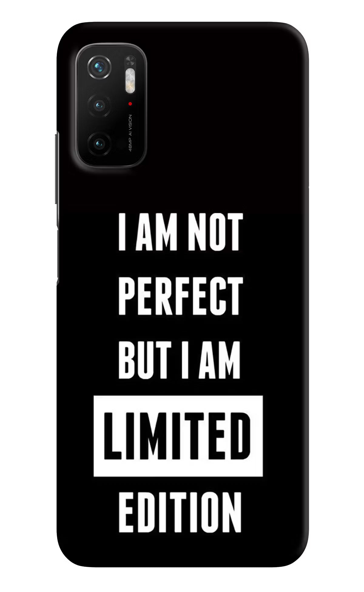 I Am Not Perfect But I Am Limited Edition Poco M3 Pro 5G Hard Case Back Cover by Casekaro