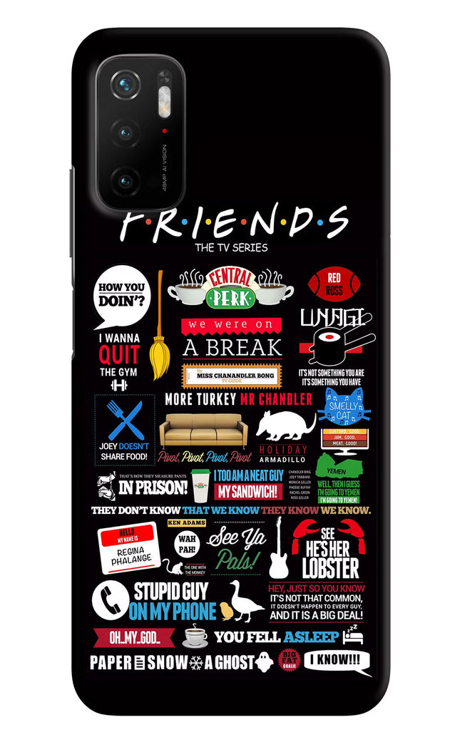 FRIENDS Poco M3 Pro 5G Hard Case Back Cover by Casekaro