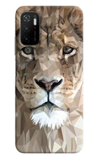 Lion Art Poco M3 Pro 5G Hard Case Back Cover by Casekaro