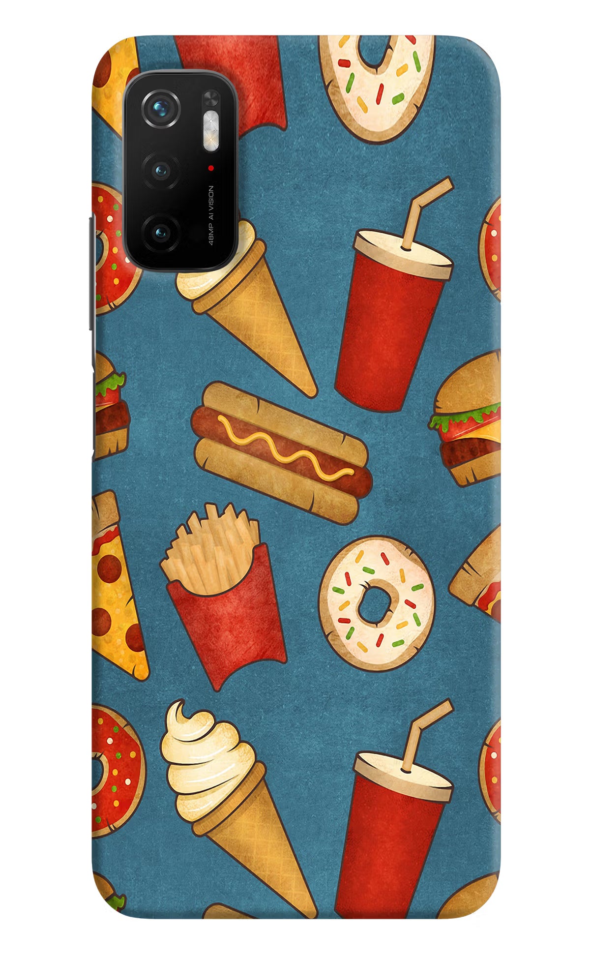 Foodie Poco M3 Pro 5G Hard Case Back Cover by Casekaro