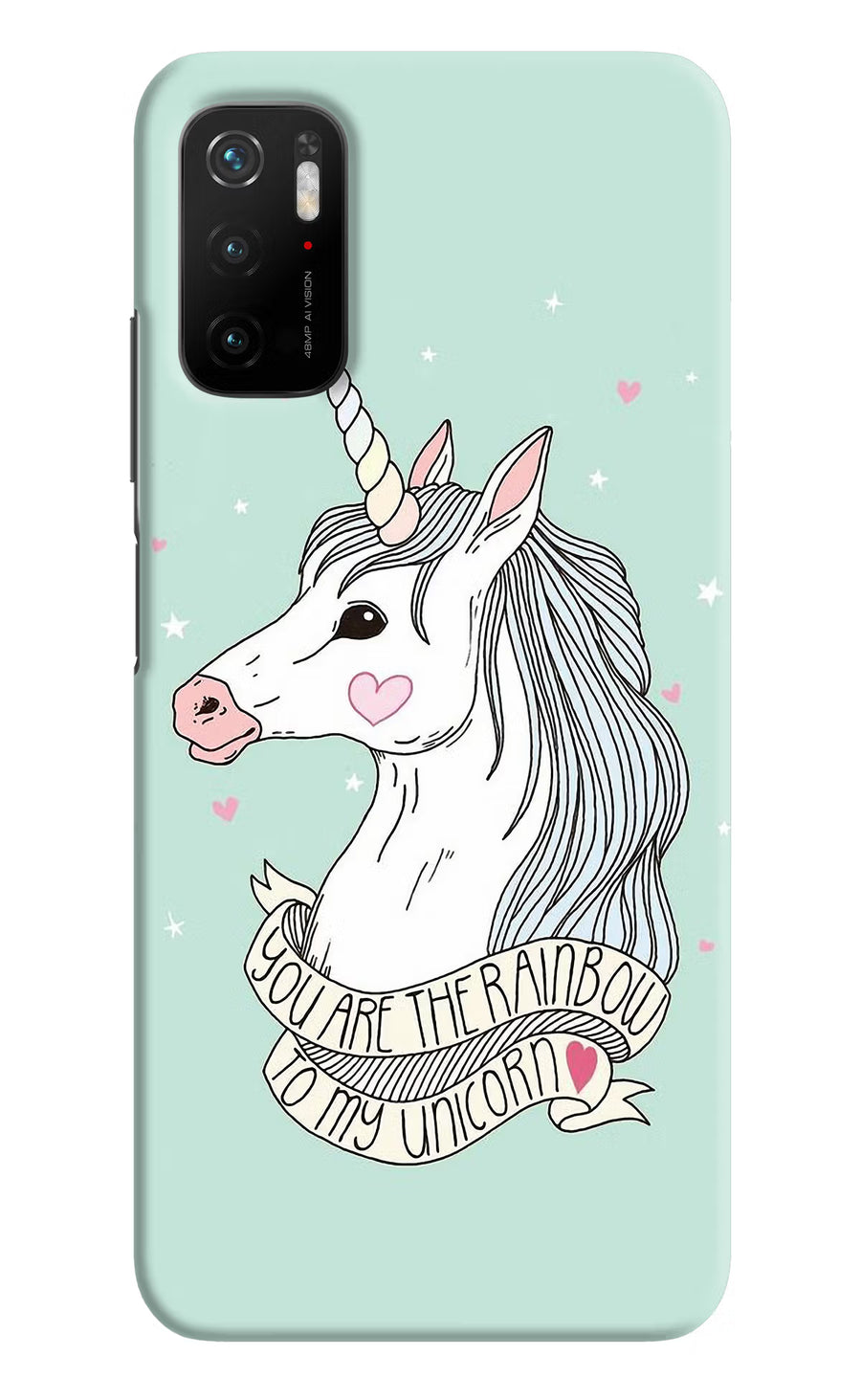 Unicorn Wallpaper Poco M3 Pro 5G Back Cover, Hard case