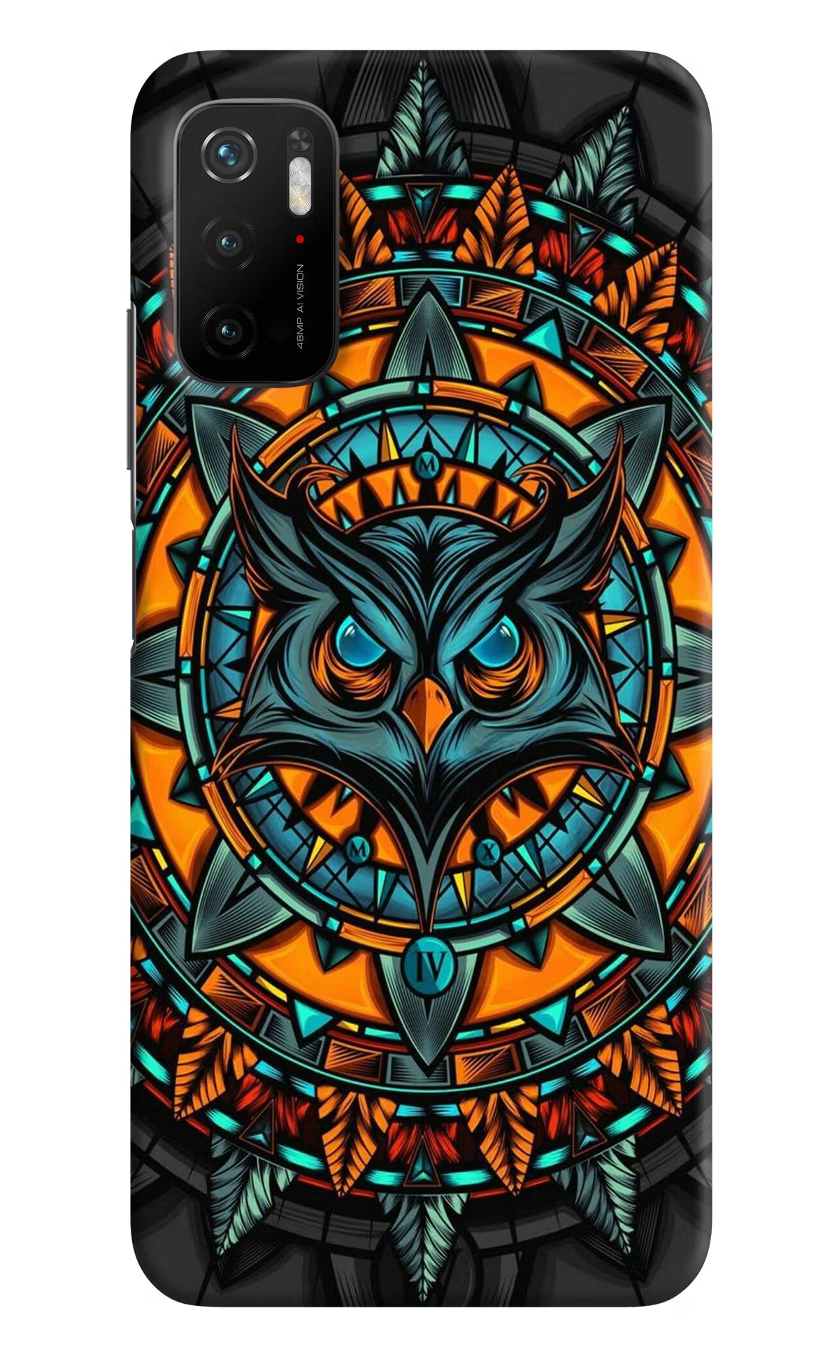 Angry Owl Art Poco M3 Pro 5G Hard Case Back Cover by Casekaro
