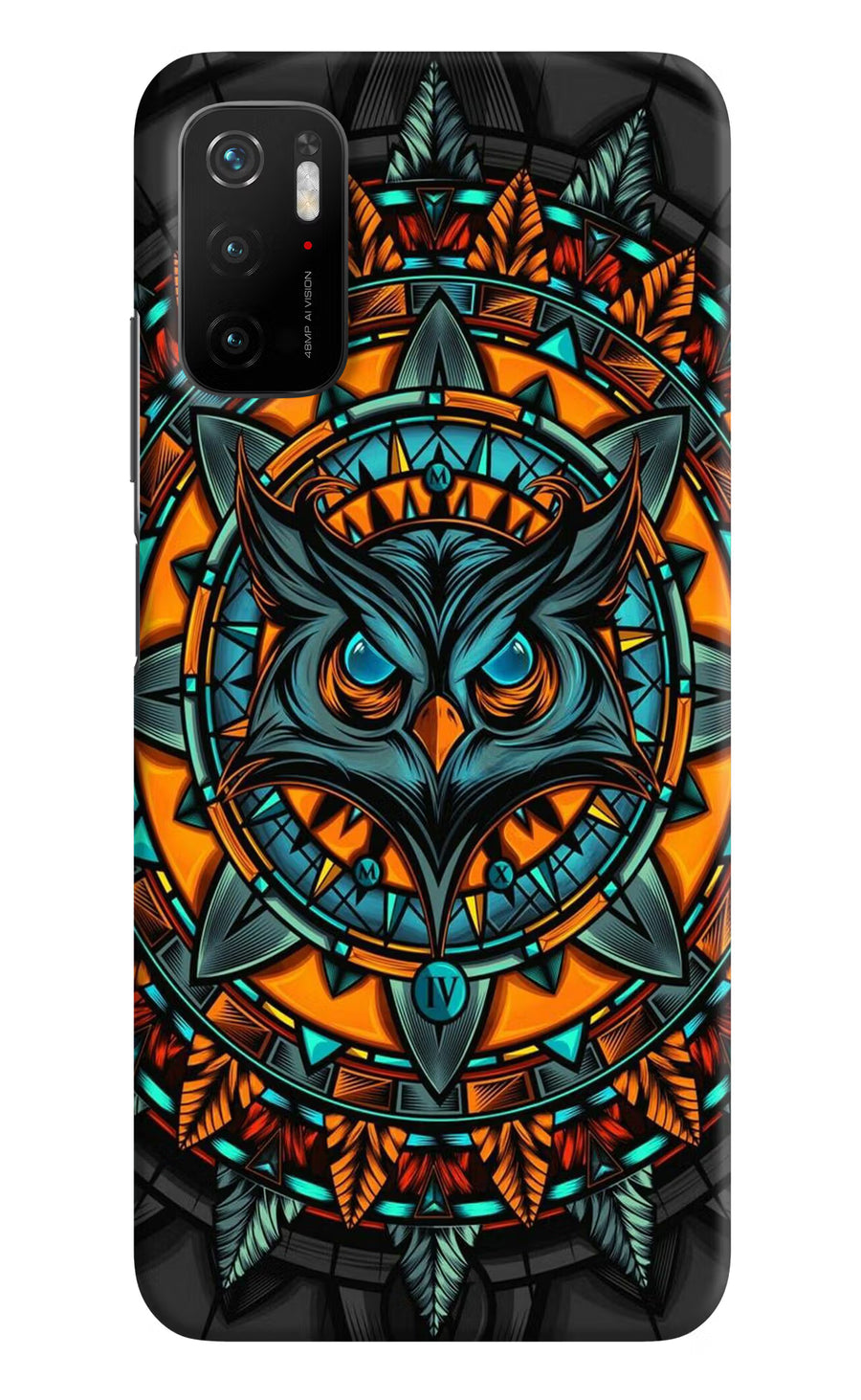 Angry Owl Art Poco M3 Pro 5G Back Cover, Hard case