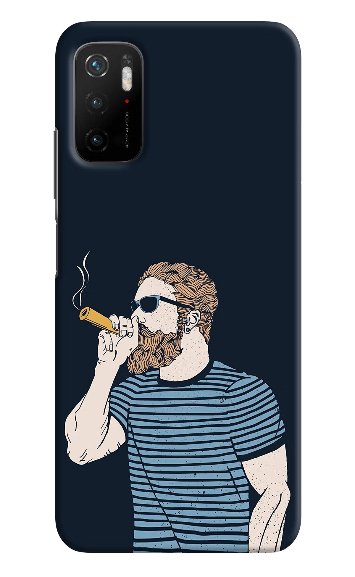 Smoking Poco M3 Pro 5G Hard Case Back Cover by Casekaro