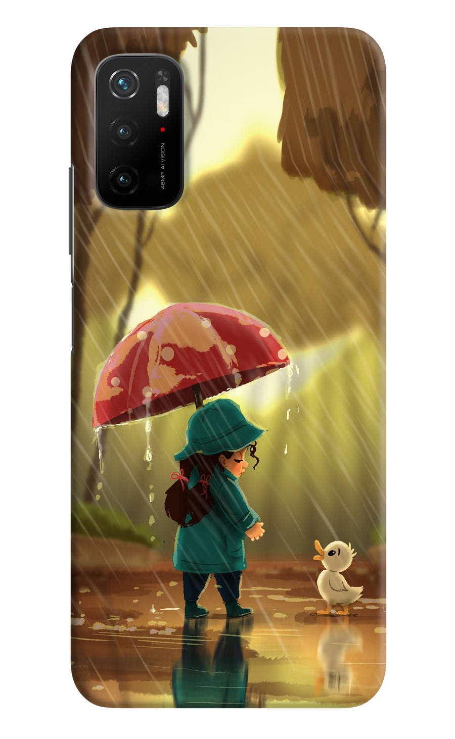 Rainy Day Poco M3 Pro 5G Back Cover, Hard case