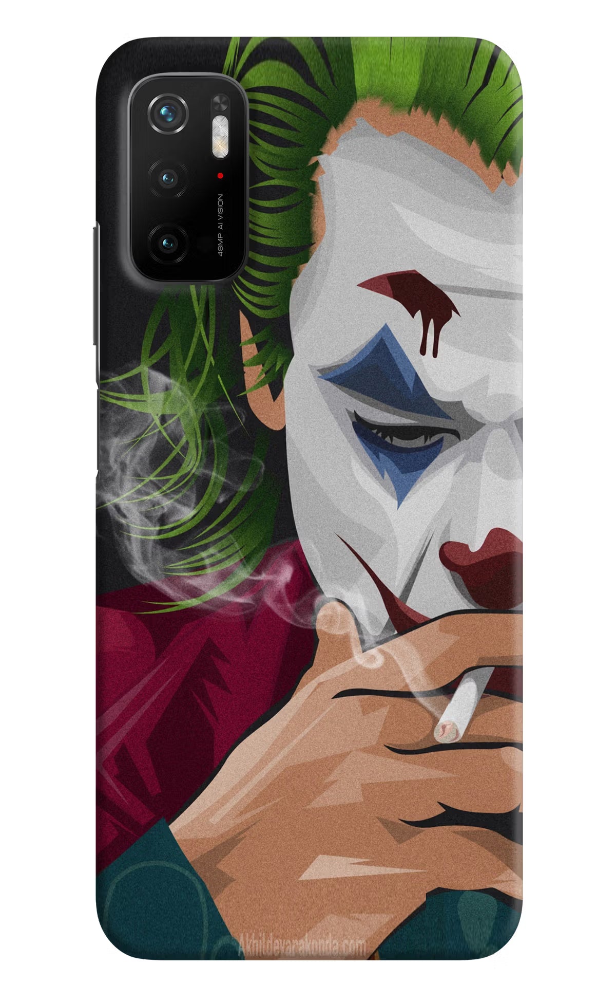 Joker Smoking Poco M3 Pro 5G Hard Case Back Cover by Casekaro