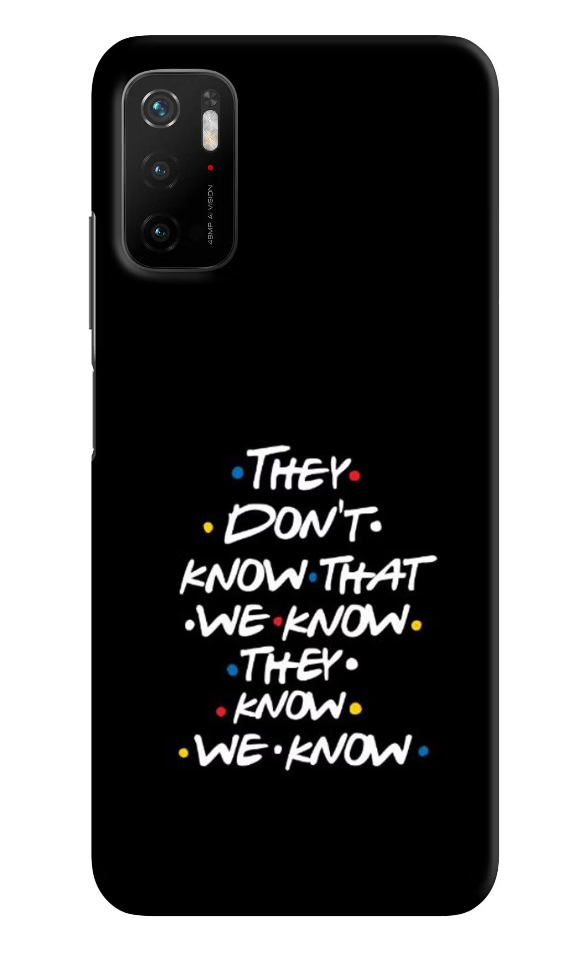 FRIENDS Dialogue Poco M3 Pro 5G Hard Case Back Cover by Casekaro