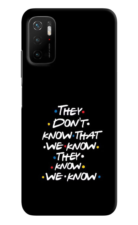 FRIENDS Dialogue Poco M3 Pro 5G Hard Case Back Cover by Casekaro