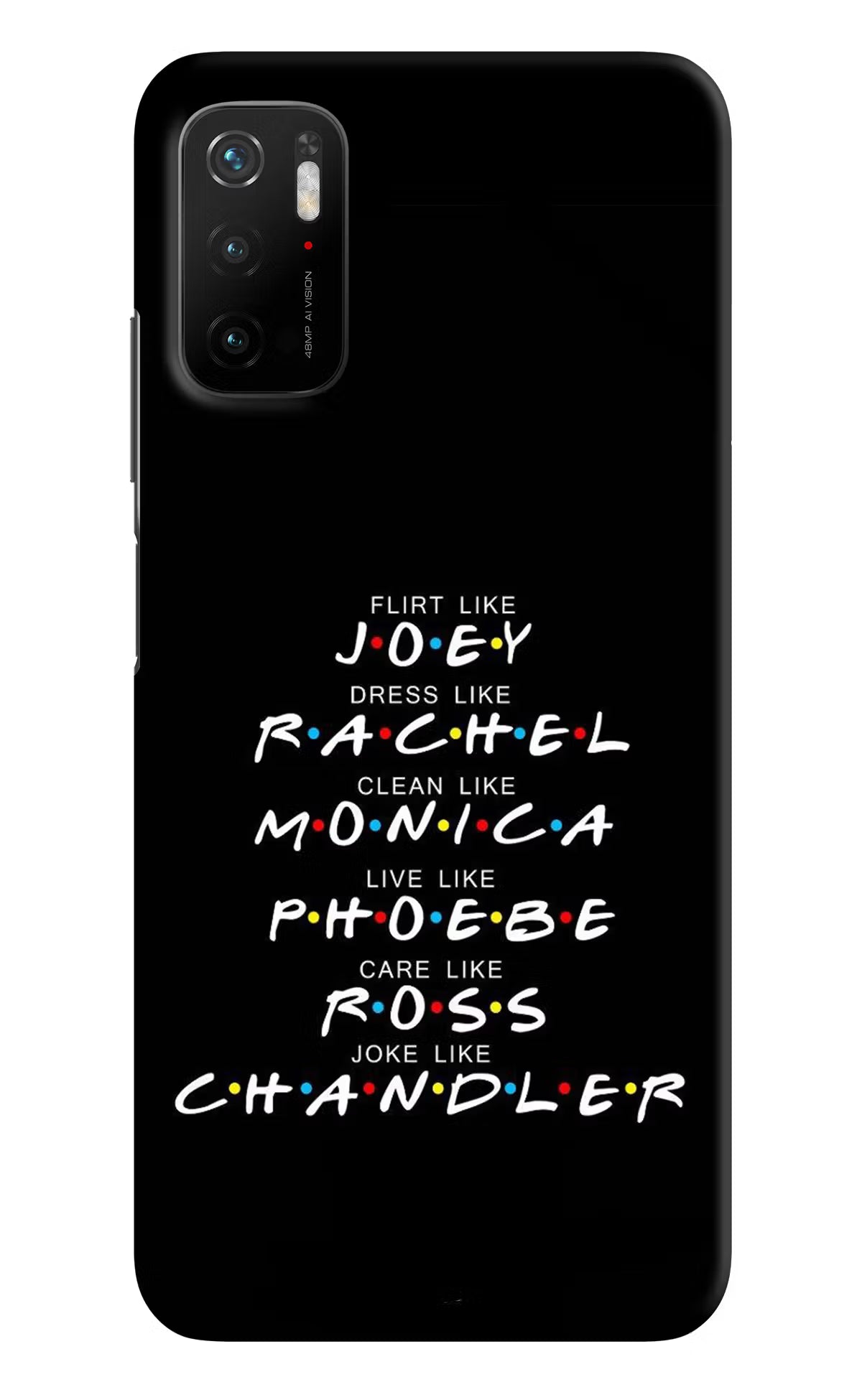 FRIENDS Character Poco M3 Pro 5G Hard Case Back Cover by Casekaro