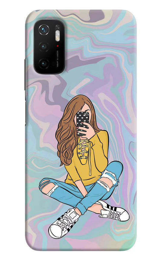 Selfie Girl Poco M3 Pro 5G Hard Case Back Cover by Casekaro