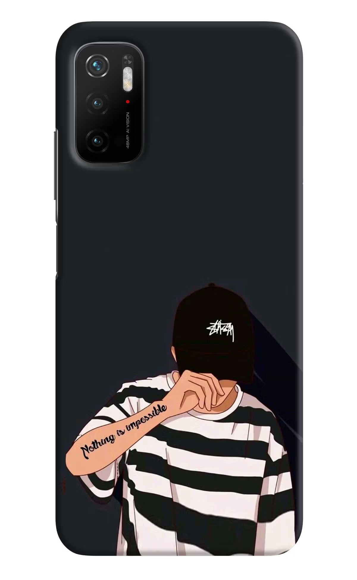 Aesthetic Boy Poco M3 Pro 5G Hard Case Back Cover by Casekaro