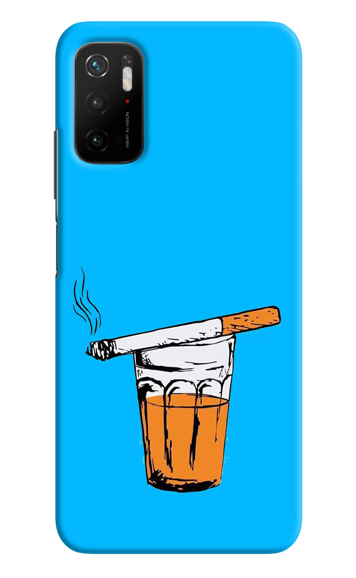 Chai Sutta Poco M3 Pro 5G Hard Case Back Cover by Casekaro