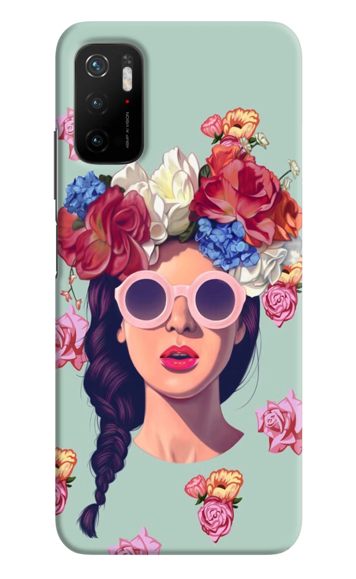 Pretty Girl Poco M3 Pro 5G Hard Case Back Cover by Casekaro