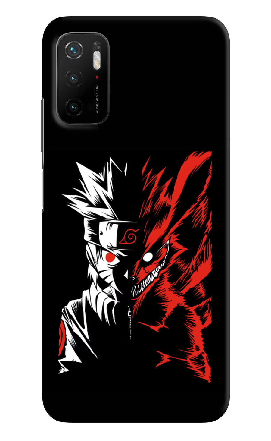 Naruto Two Face Poco M3 Pro 5G Back Cover, Hard case
