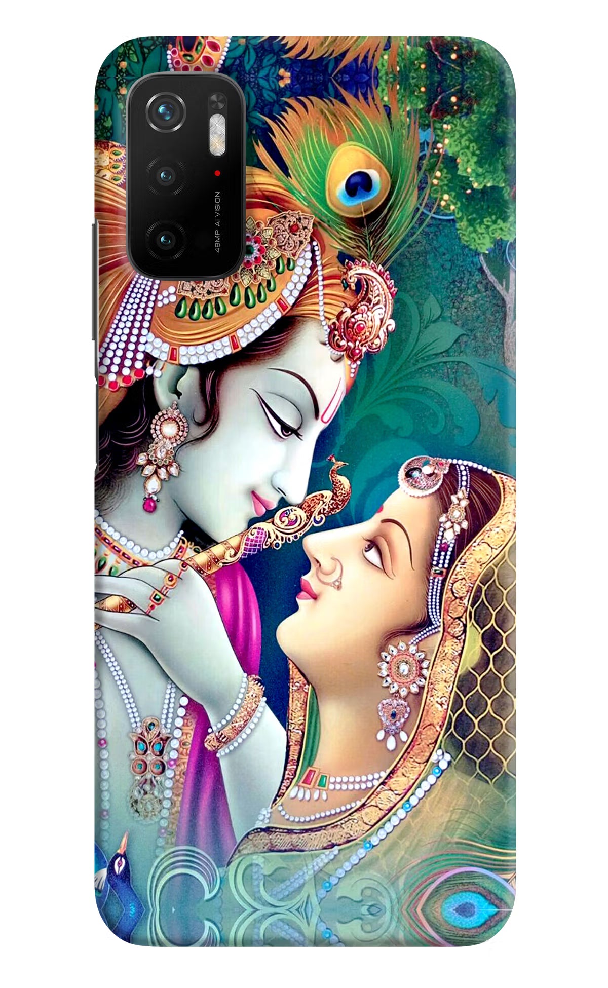 Lord Radha Krishna Poco M3 Pro 5G Hard Case Back Cover by Casekaro