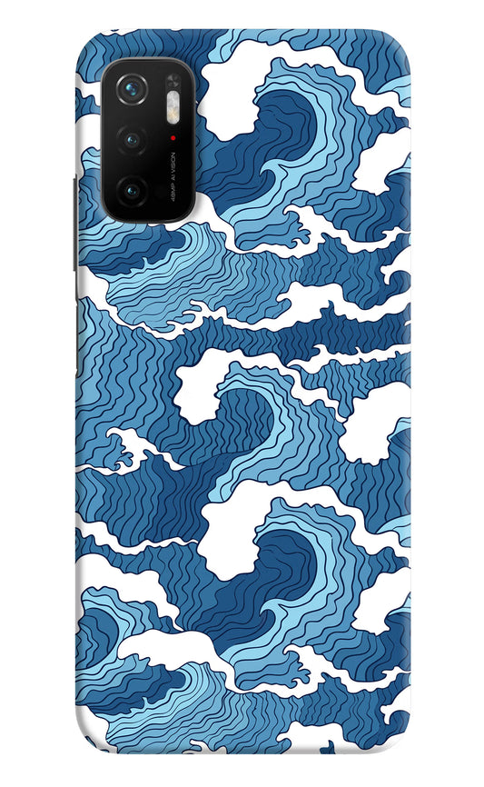 Blue Waves Poco M3 Pro 5G Hard Case Back Cover by Casekaro