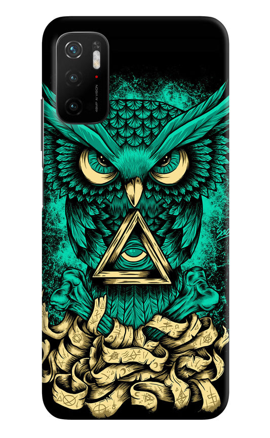 Green Owl Poco M3 Pro 5G Hard Case Back Cover by Casekaro