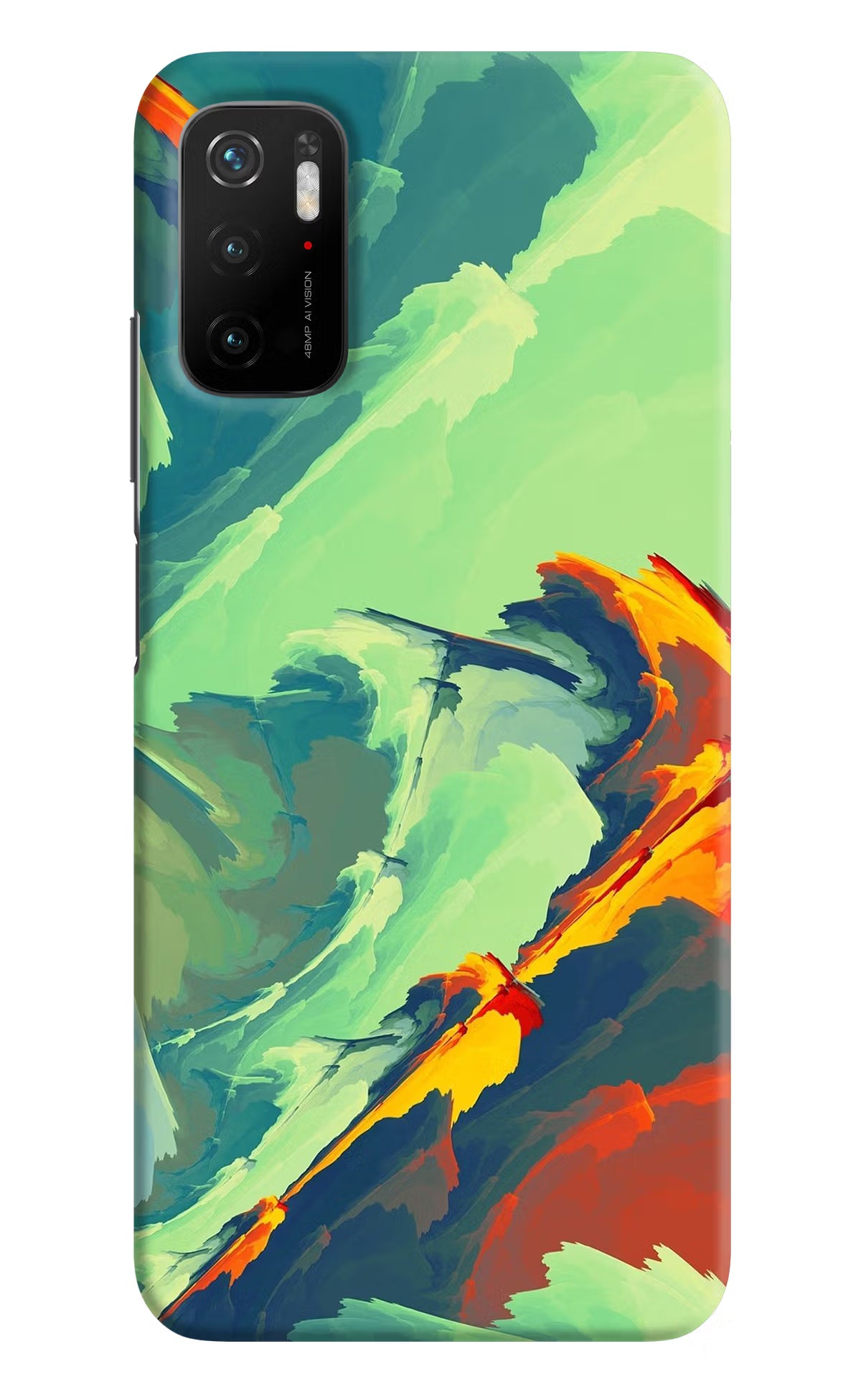 Paint Art Poco M3 Pro 5G Hard Case Back Cover by Casekaro