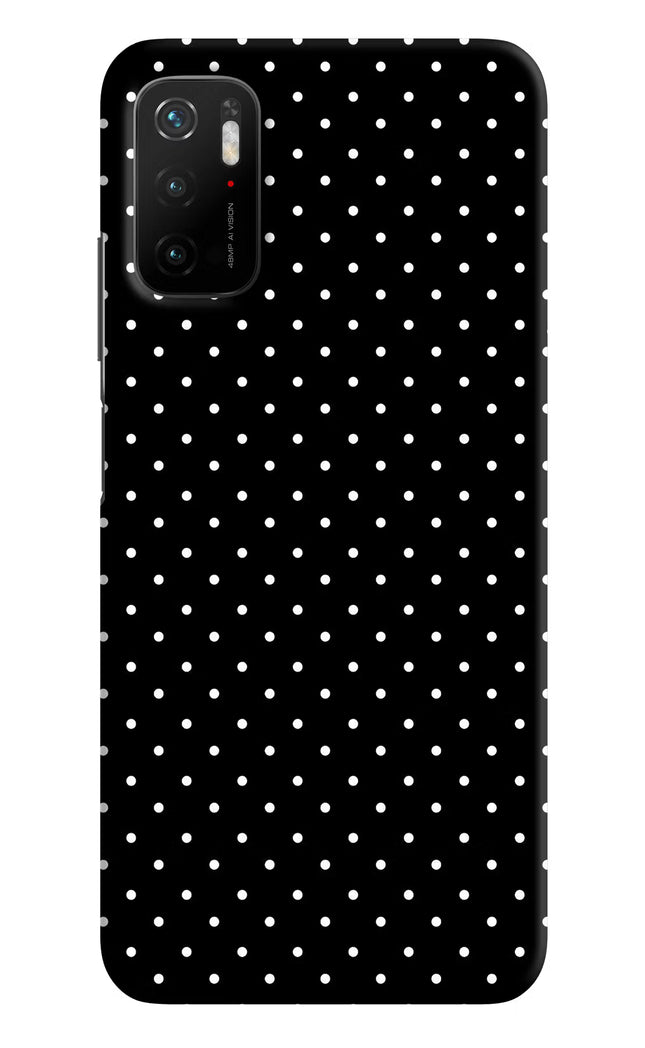 White Dots Poco M3 Pro 5G Hard Case Back Cover by Casekaro