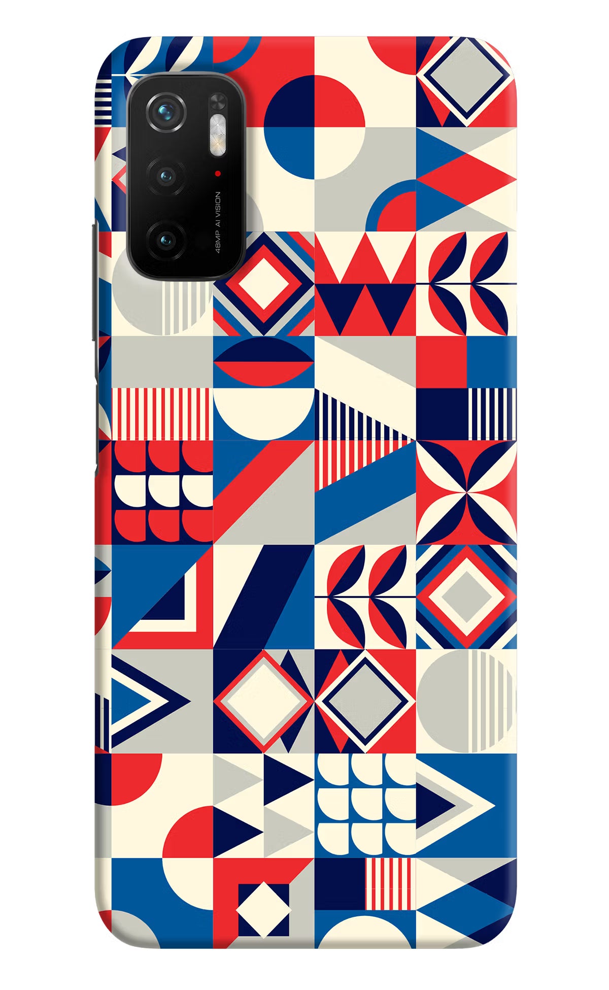 Colorful Pattern Poco M3 Pro 5G Hard Case Back Cover by Casekaro