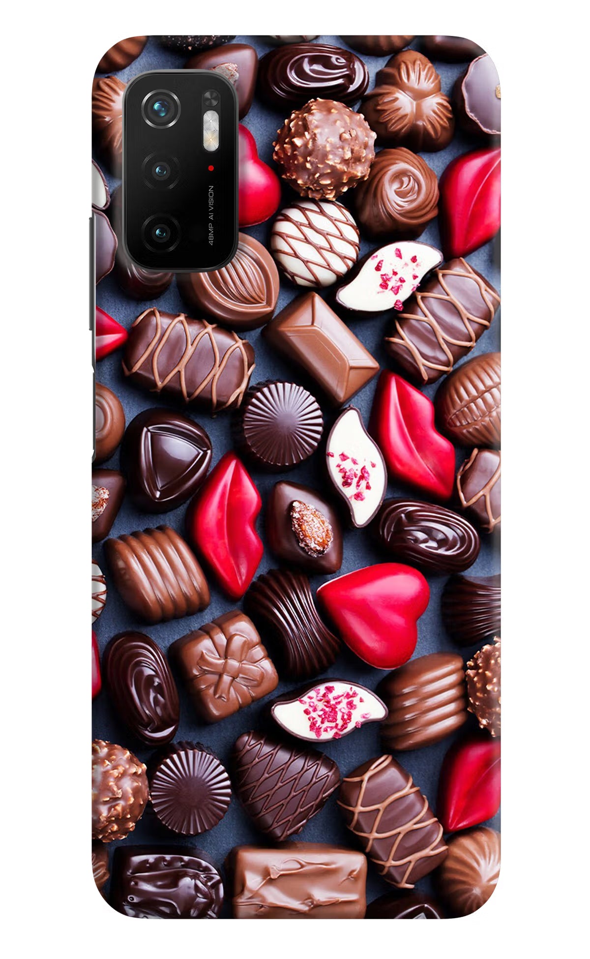 Chocolates Poco M3 Pro 5G Hard Case Back Cover by Casekaro