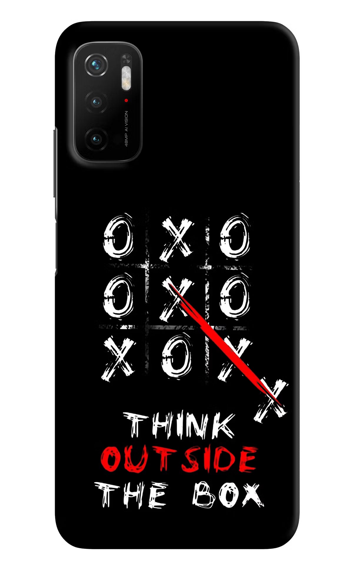 Think out of the BOX Poco M3 Pro 5G Hard Case Back Cover by Casekaro