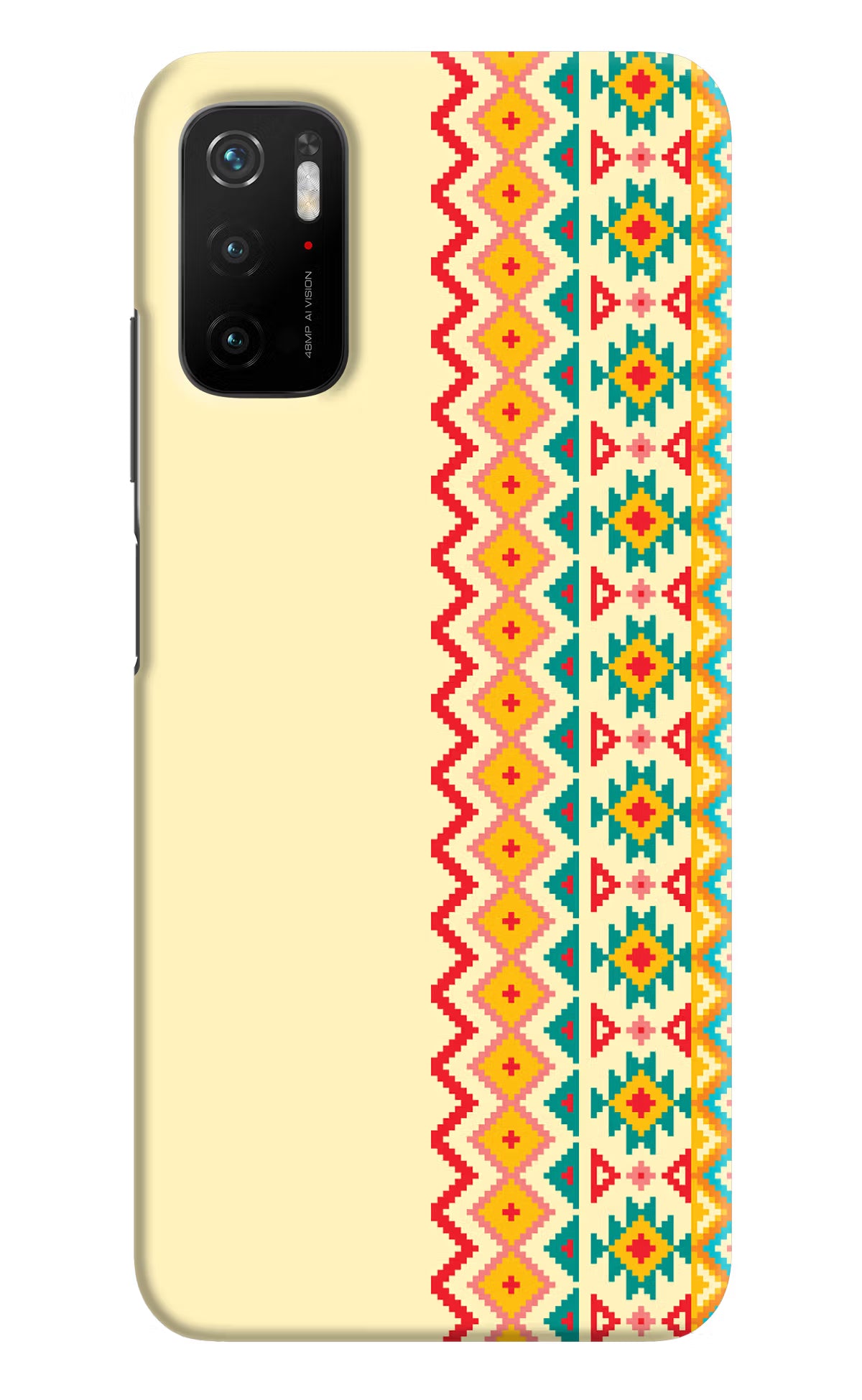 Ethnic Seamless Poco M3 Pro 5G Hard Case Back Cover by Casekaro