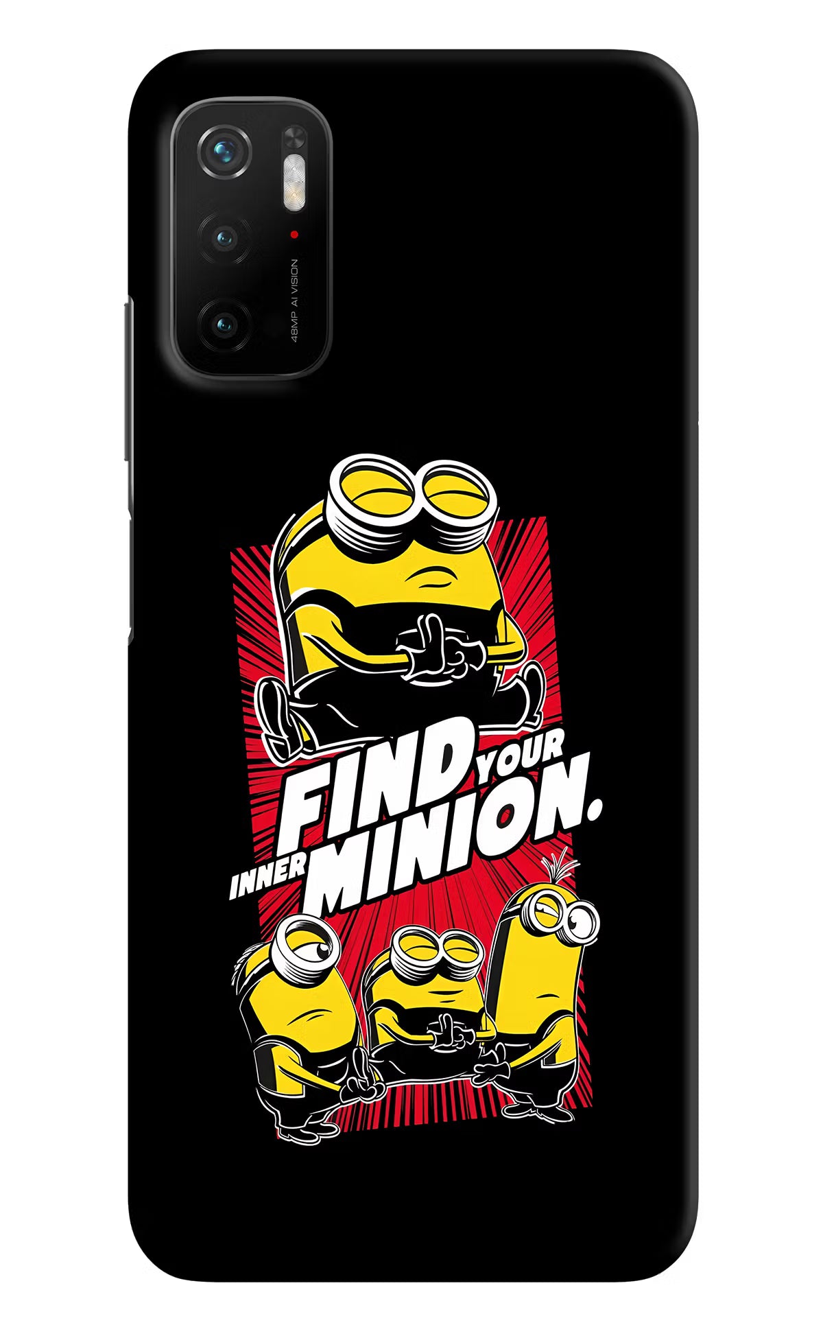 Find your inner Minion Poco M3 Pro 5G Hard Case Back Cover by Casekaro