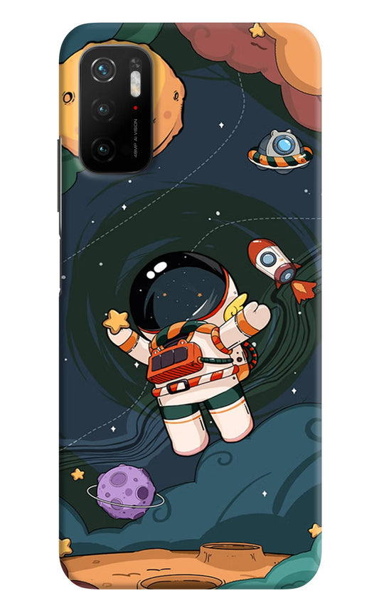 Cartoon Astronaut Poco M3 Pro 5G Hard Case Back Cover by Casekaro