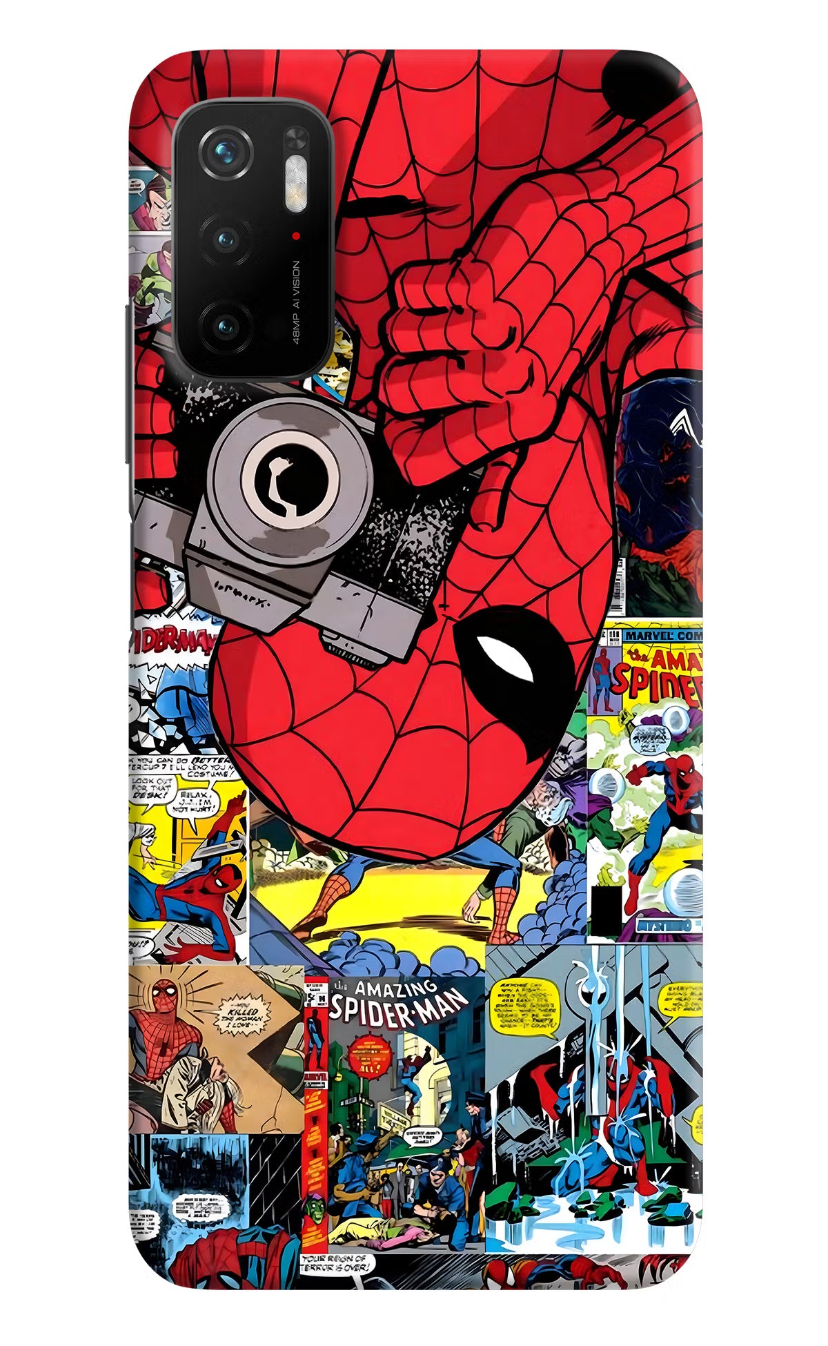 Spider Man Poco M3 Pro 5G Hard Case Back Cover by Casekaro