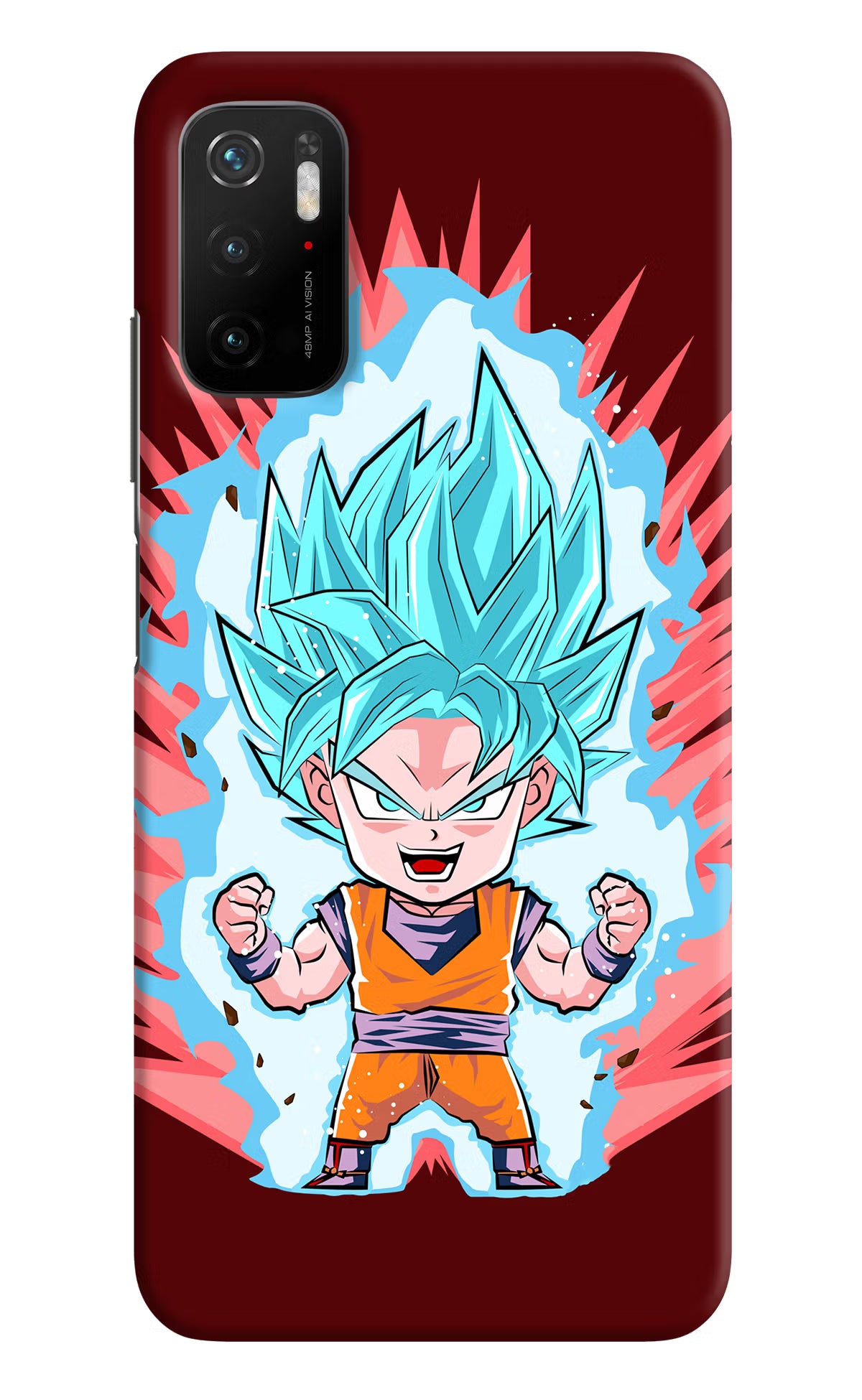 Goku Little Poco M3 Pro 5G Hard Case Back Cover by Casekaro