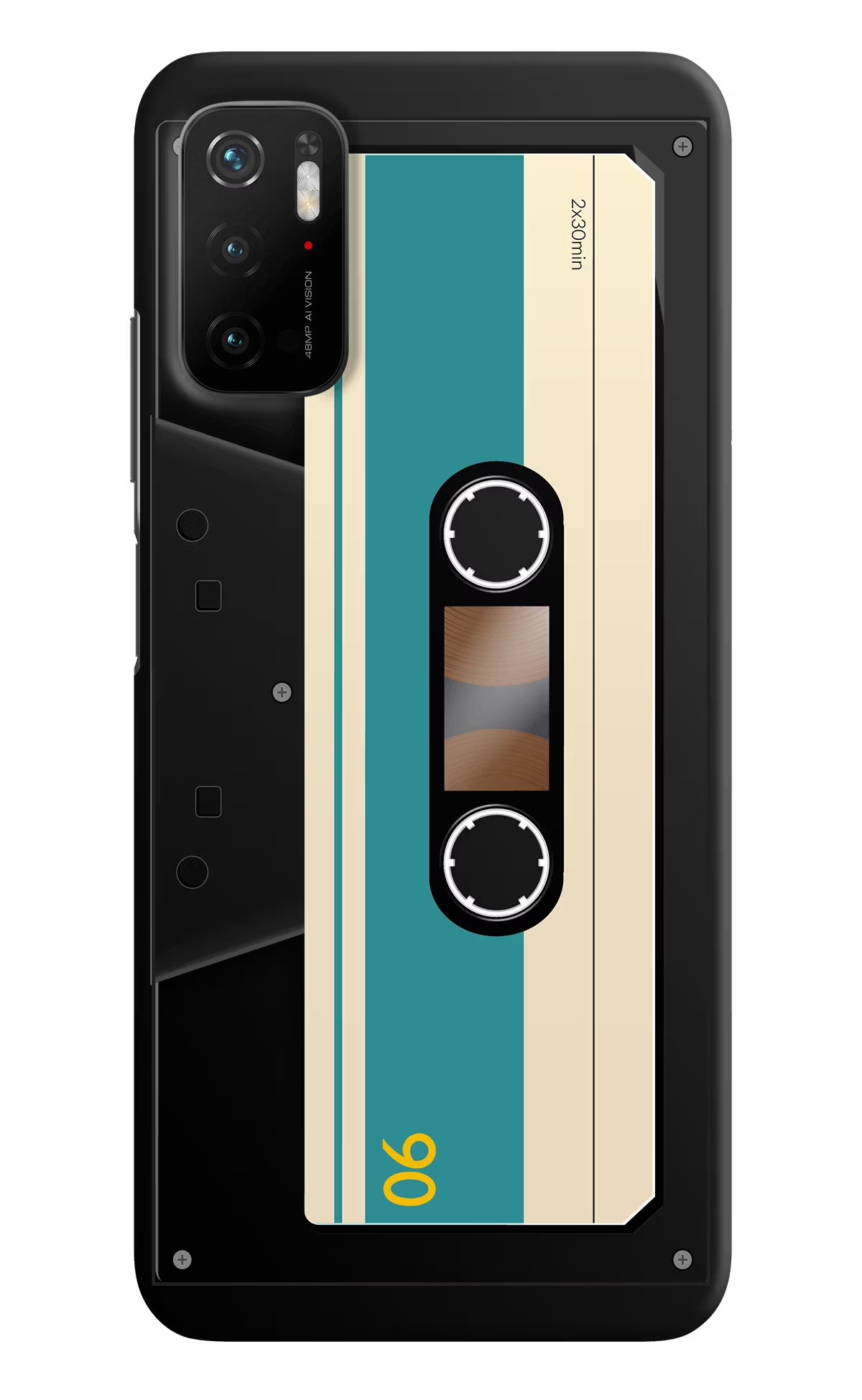 Cassette Poco M3 Pro 5G Hard Case Back Cover by Casekaro