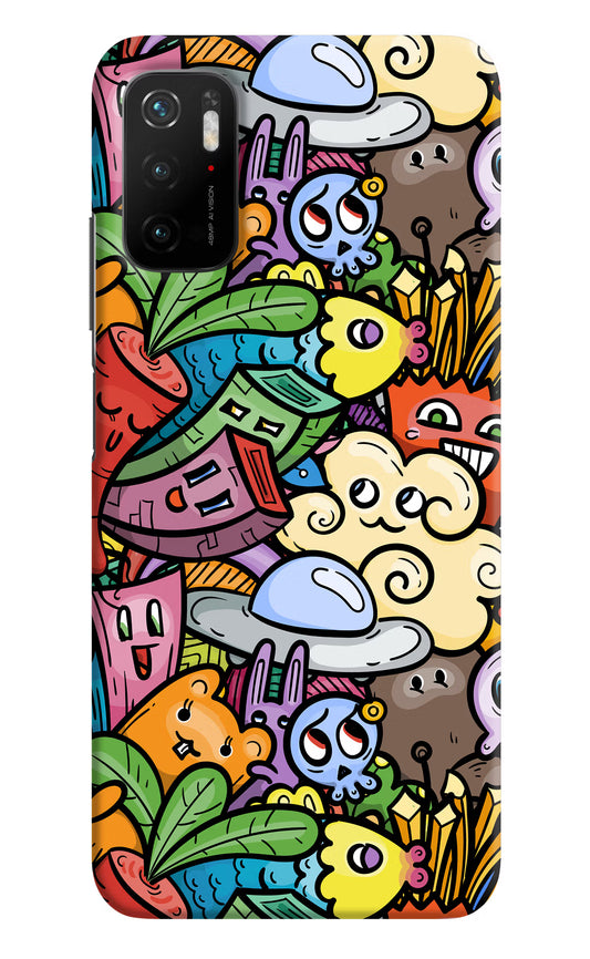 Veggie Doodle Poco M3 Pro 5G Hard Case Back Cover by Casekaro