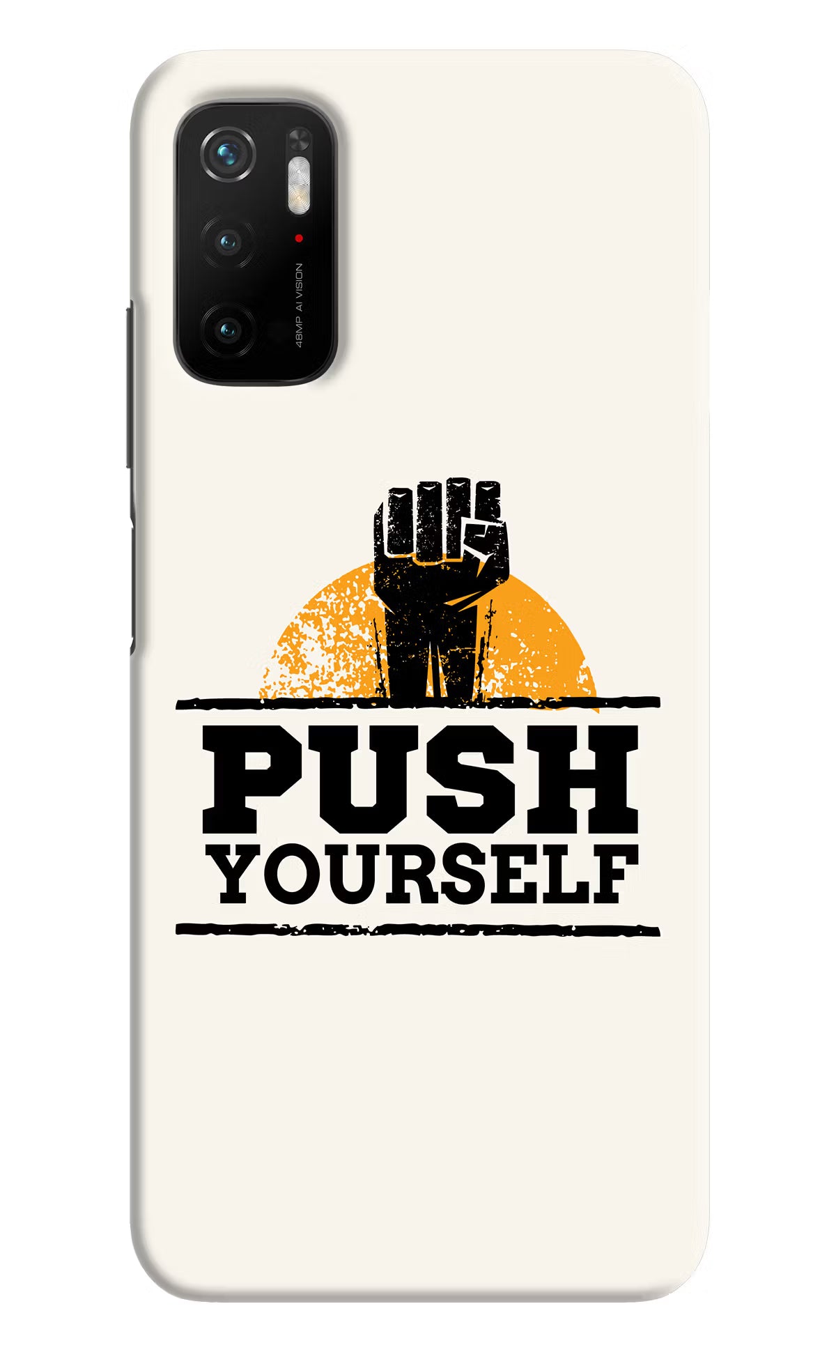 Push Yourself Poco M3 Pro 5G Hard Case Back Cover by Casekaro