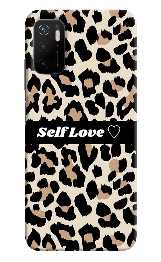 Leopard Print Self Love Poco M3 Pro 5G Back Cover