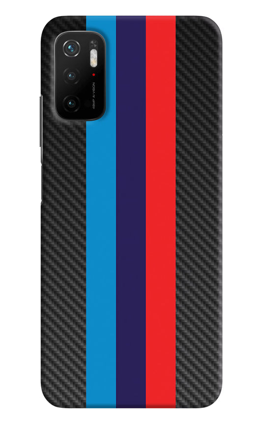 BMW Stripes Pattern Poco M3 Pro 5G Hard Case Back Cover by Casekaro