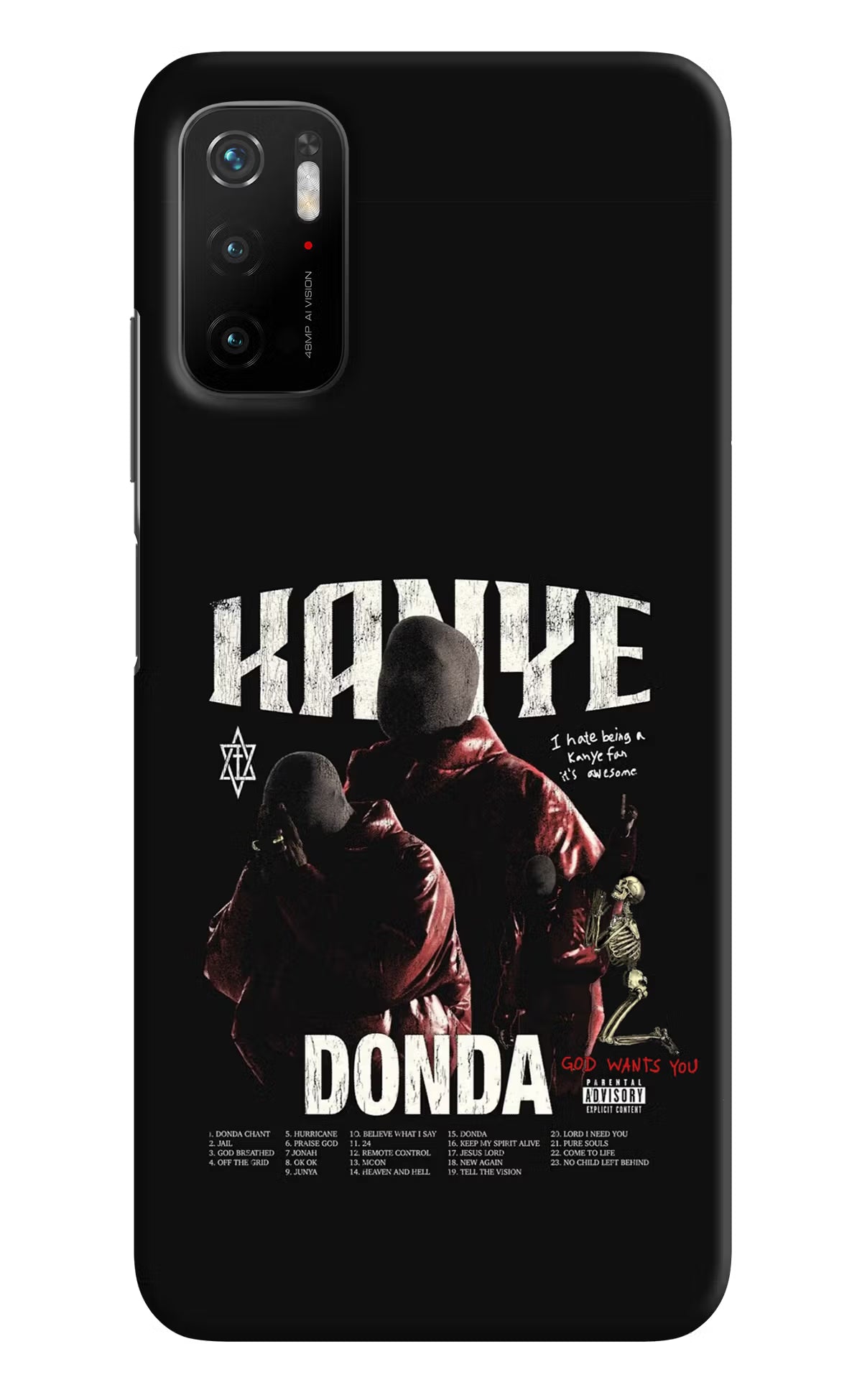 Donda Kanye West Poco M3 Pro 5G Hard Case Back Cover by Casekaro