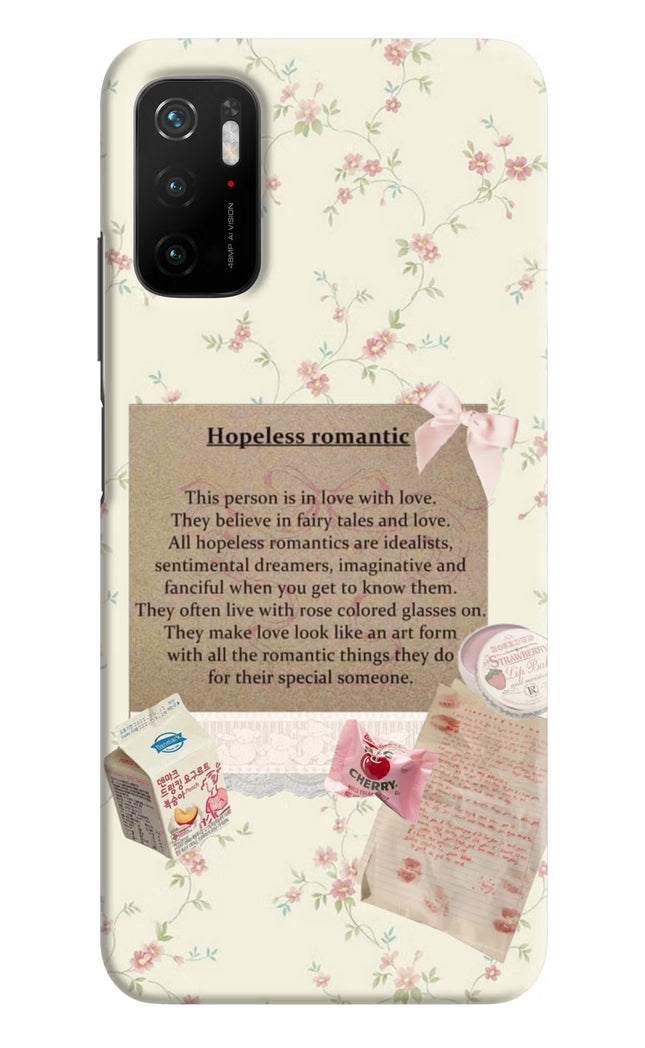 Hopeless Romantic Poco M3 Pro 5G Hard Case Back Cover by Casekaro