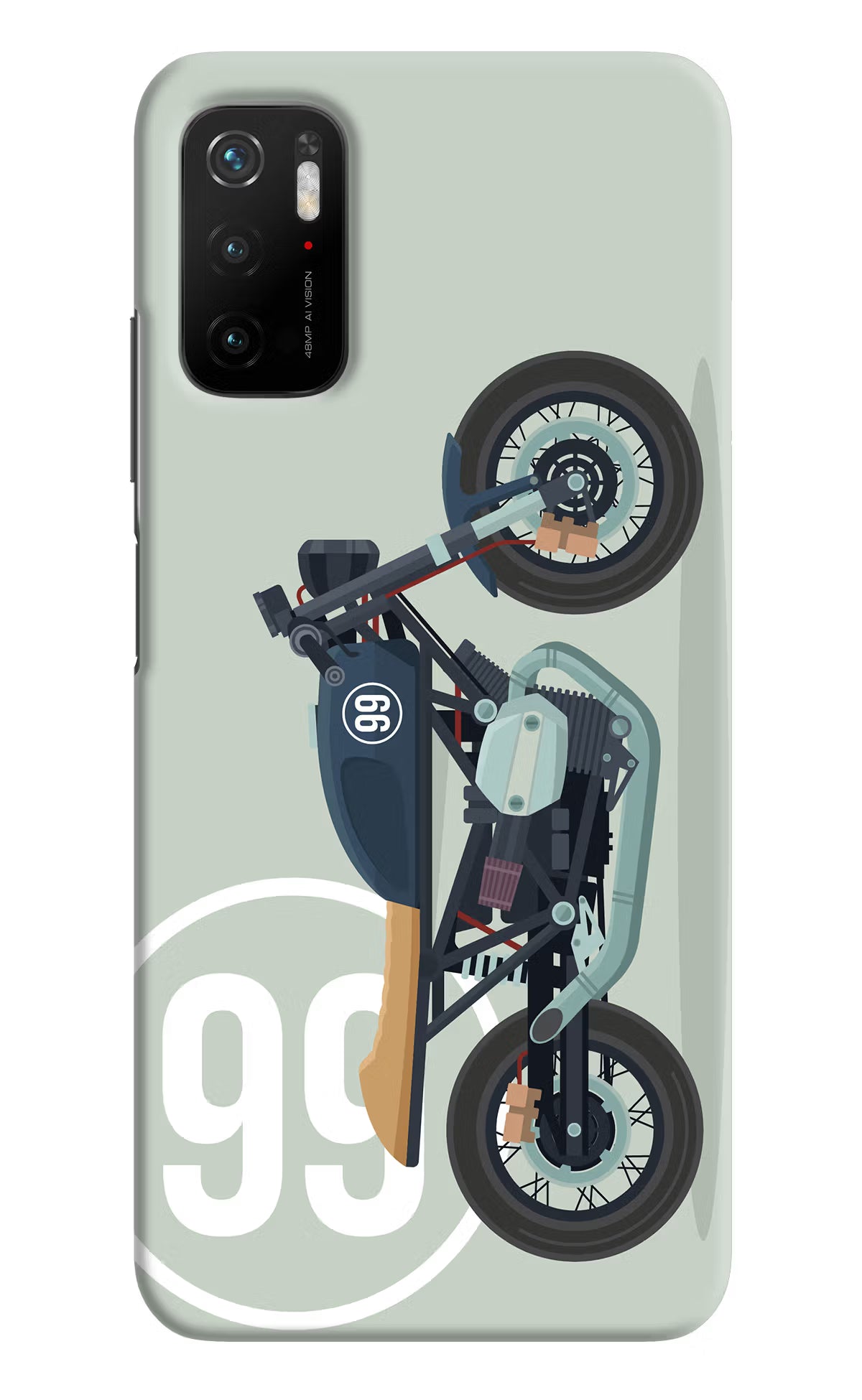 Classic Cafe Racer 99 Poco M3 Pro 5G Hard Case Back Cover by Casekaro