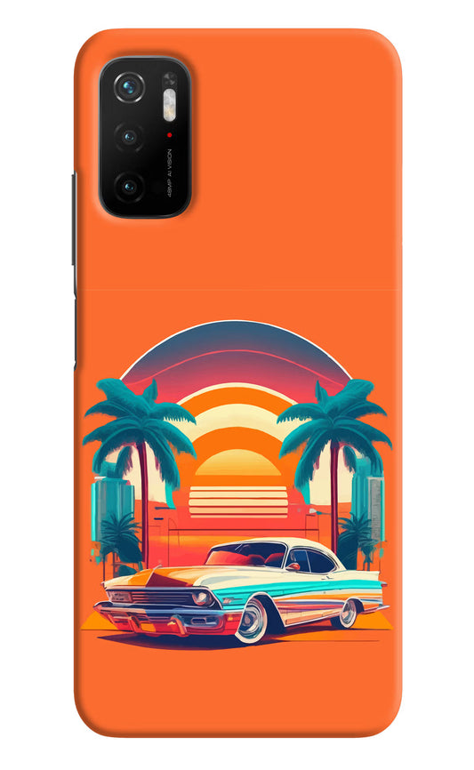 Palm Drive 80s Poco M3 Pro 5G Hard Case Back Cover by Casekaro