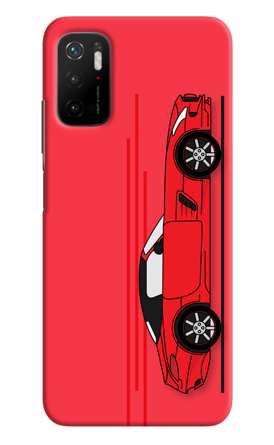 Red Velocity Poco M3 Pro 5G Hard Case Back Cover by Casekaro